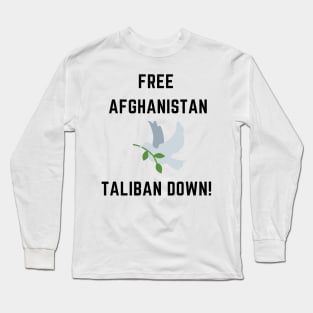 Free afghanistan taliban down Long Sleeve T-Shirt